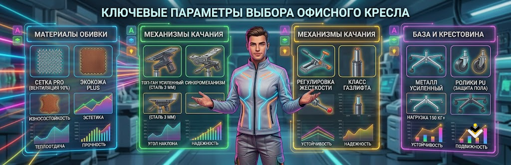 выбор офисного кресла