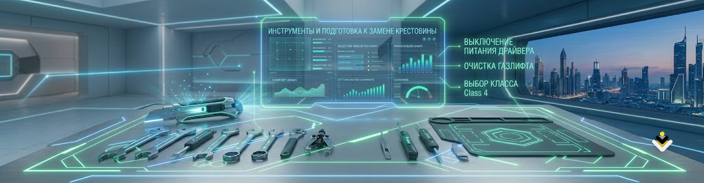 заменить крестовину на металлическую