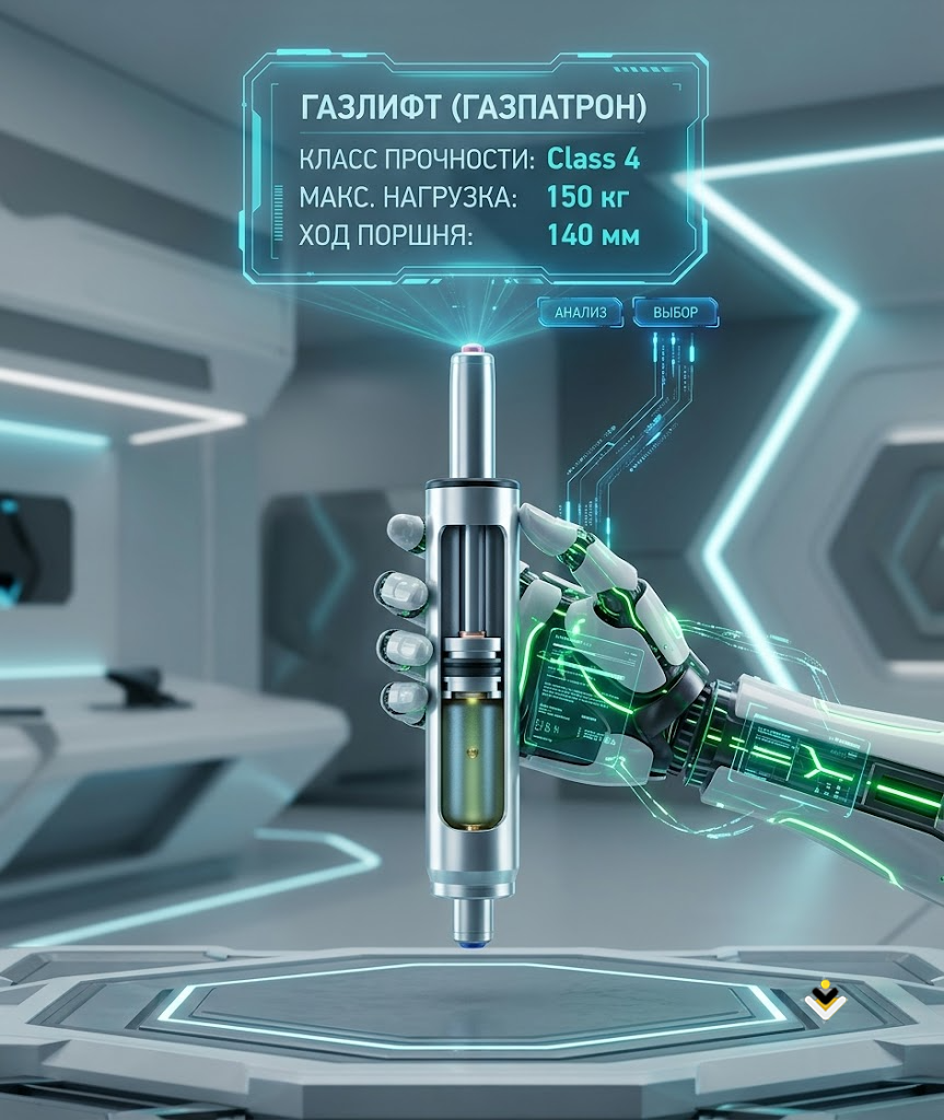 замена газлифта у офисного кресла