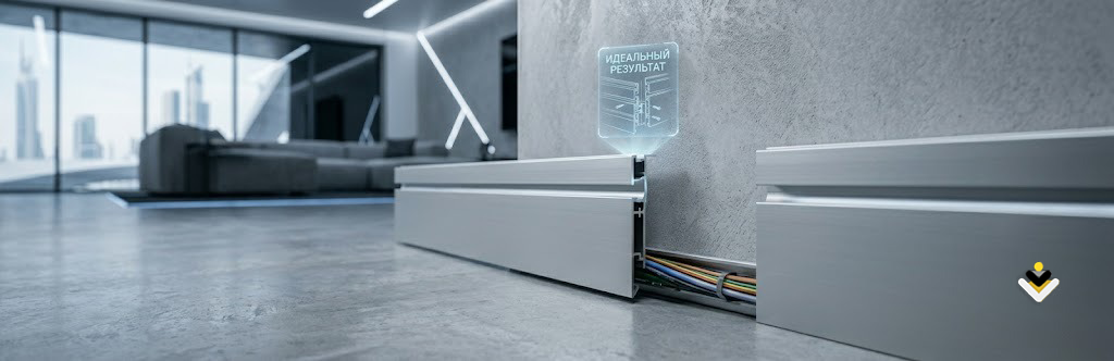 Профессиональная установка плинтуса гарантия качества